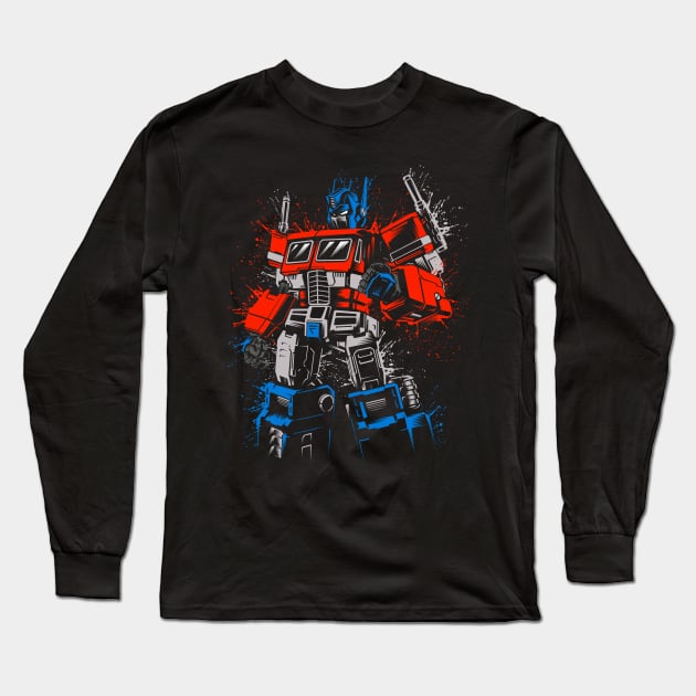 Splatter Prime Long Sleeve T-Shirt by albertocubatas